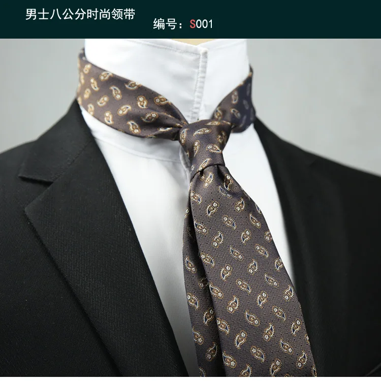 Linbaiway Business Floral Prin - Skinny Tie Men ulasan dan harga